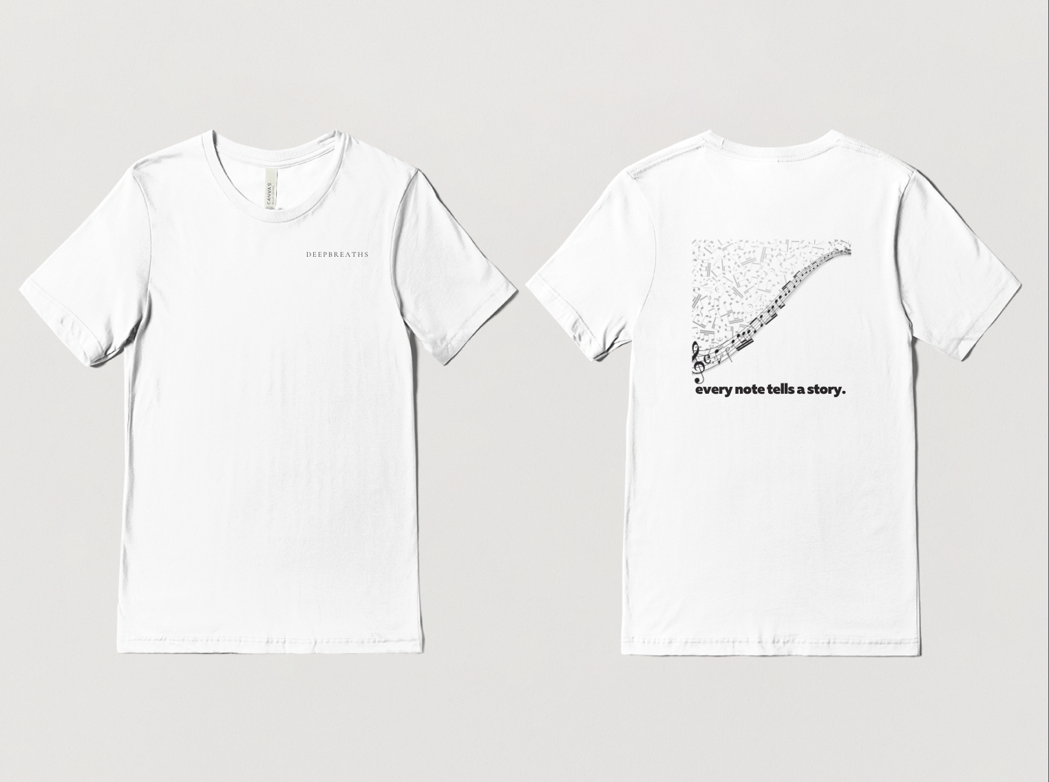 "Every note tells a story" T-shirt